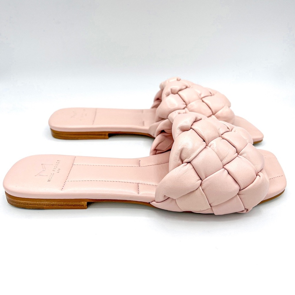 Marc Fisher Marisol Slide Leather Sandals, size 7.5, Light Pink